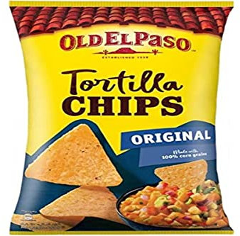 Old El Paso Gluten Free Crunchy Salted Tortilla Chips 185g (Pack of 5)