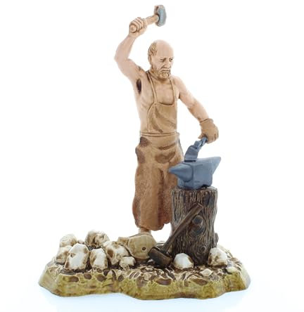 Moranduzzo Schmied für Krippe 10 cm Maßstab 1:20 - Unzerstörbare Krippenfiguren - Stil 700', Handbemalt, Offizielles Produkt, Hergestellt in Italien, Bildhauer M. Landi