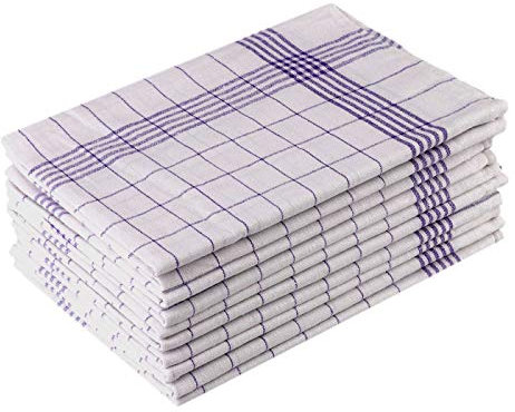 Geschirrhandtücher Baumwolle 100% 170 GSM - Handtücher Set Grubentücher saugfähig - Küchentücher 10er Set für Küche Wohnung Haushalt