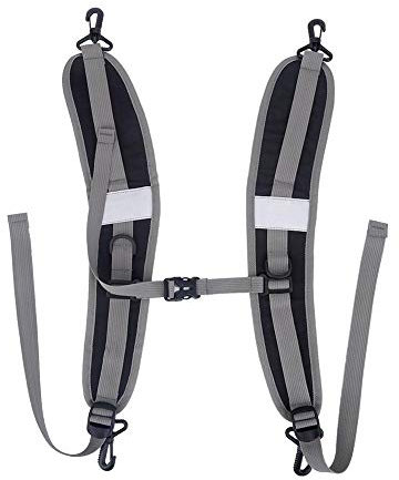 Wincal Taschenriemen, Nylon Rucksack Riemen Verstellbarer Schultergurte Träger Rucksackgurte Gurt Umhängetasche Carrier Schutz Rucksackzubehör für Outdoor Sportarten(Schwarz)