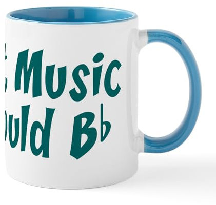 CafePress Without Music Life Would B Flat Mug 11 oz (325 ml) Ceramic Coffee Mug