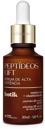 O Boticário Botik Peptide Lift Serum mit hoher Leistung, sofortiger Lifting-Effekt, feste Haut, erhöht Elastizität, verbessert Kollagen Kontur des Gesichts und der Augen, Vegan, 30 ml