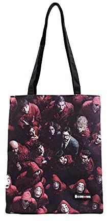 La CASA de Papel Together-Sac de Courses Shopping Bag, Multicolore