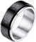 Richsteel herren Männer Zappleband Ring Tempelritter Fingerring schwarz 10mm breit Spinnerring Biker Fingerring mit Geschenkebox für Weihnachten Valentinstag Geburtstag
