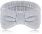 Molain Spa-Stirnband, Schleifen-Haarbänder, Make-up-Stirnbänder, Frauen, Korallen-Fleece, elastisches Stirnband, Waschen des Gesichts, Dusche, Sport, Schönheitspflege, Grau