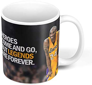 French Unicorn Keramik-Kaffeetasse, 325 ml, Korb, Ball Star Los Angeles Star Legends are Forever Basketball, USA