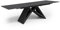 Meublissime LARA - Table à Manger Extensible en céramique - Noir