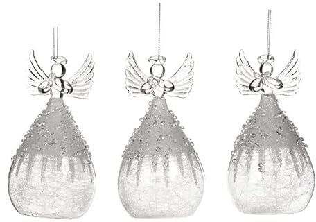 Goodwill Christbaumkugel Engel Glas 13 cm Vorteilangebot Ass Pro 3 Stück