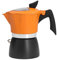 lyrlody Caffettiera Moka, Caffettiera da 3 Tazze, Caffettiera Italiana in Alluminio, con Coperchio in Vetro Trasparente, Caffettiera Portatile per Campeggio Viaggi, 150 mL