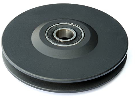 piox Seilrolle für Drahtseile, Umlenkrolle, Drahtseilrolle mit 2 Kugellagern, 150 mm Durchmesser, Schwerlastseilrolle bis 1000 kg, Seilscheibe