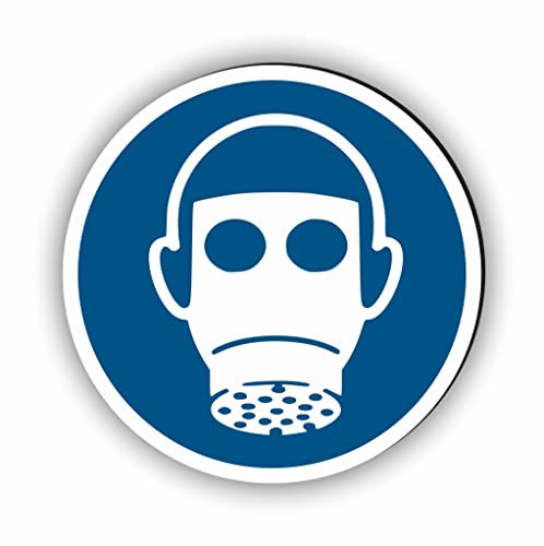 Gebotszeichen nach DIN EN ISO 7010 - Unser Atemschutz benutzen Gebotsschild ist als Sicherheitszeichen in jedem Betrieb unerlässlich (M017)