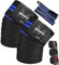 MERCURYAL 2 Ginocchio Fascia Powerlifting Ginocchia Supporto - Ginocchiere Palestra - Fascia Elastica 2M Ginocchio, Knee Wraps Palestra Allenamento Squat Bodybuilding Ginnastica per Uomo Donna (Blu)