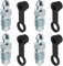 4pcs Vis de Purge M10x1mm avec Bouchon Anti-poussière pour Étrier de Frein à Disque Vis d'échappement Vis de Purge en Métal Galvanisé Accessoires pour Motos Voitures Pompes de Frein