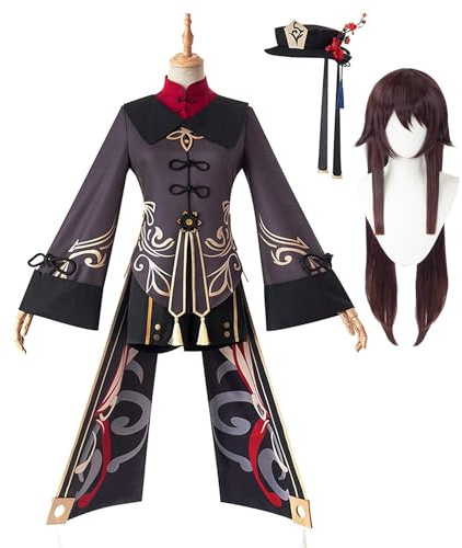 Anjinguang Hu Tao Cosplay Kostüm,Kaeya Cosplay Outfit Spiel Charakter Kostüm Halloween Comic-Con Party Fancy Dress Up Uniform