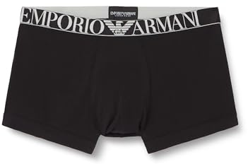 Emporio Armani Herren Shiny Logoband 3-Pack Trunk Badehosen, Nero/Nero/Nero,