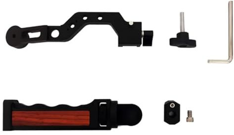 NovelGoal Support de stabilisateur de téléphone portable avec poignée de transport compatible avec Hohem MT2 M6 avec trou de montage 1/4 3/8 (poignée carrée)