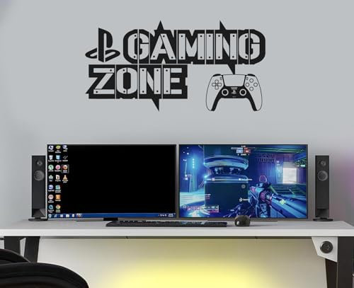 Gaming Zone Wall Sticker Gamers Room Zone Wall Decals Mural Gaming Wall Sticker Mancave Sticker GZPSM