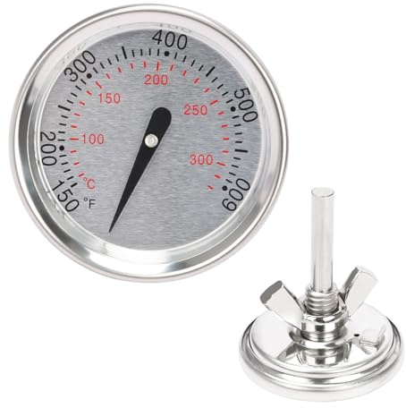 60540/7581 Thermomètre de barbecue – Remplacement pour Weber Spirit I & II 200/300, série Q, barbecues au charbon Weber & Spirit E/S 210, 220, 310, 320, 330, diamètre 4,6 cm