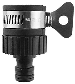 Hose Pipe Connector, Kitchen Tap Hose Connector, Mixer Tap Hose Connector, 18mm - 22mm Diameter, Garden Hose Pipe Tap Connector, Rubber Leak Free Tap Connector for Hose Pipe, Sink Adapter (Orange)