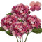 4 rosas artificiales de hortensias rojas, diámetro de 19 cm, hortensias artificiales como auténticas para ramos de boda de novia, hogar, oficina, hotel, decoración de fiestas, centros de mesa,