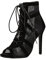 Heels Dance Class Bootie Sandalen, Pumps Sexy Schwarz Mesh Stiletto High Heels Schnüren Sandalen Mit Fischmaul Tanzschuhe Mode Sandaletten Pole Dance Schuhe Stiefeletten 3