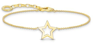 Thomas Sabo Armband mit Stern-Anhänger vergoldetes Silber A2162-413-39