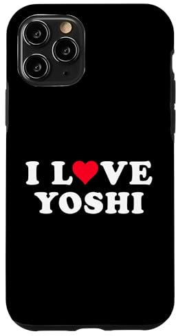 Hülle für iPhone 11 Pro I Love Yoshi Passende Freundin & Freund Yoshi Name