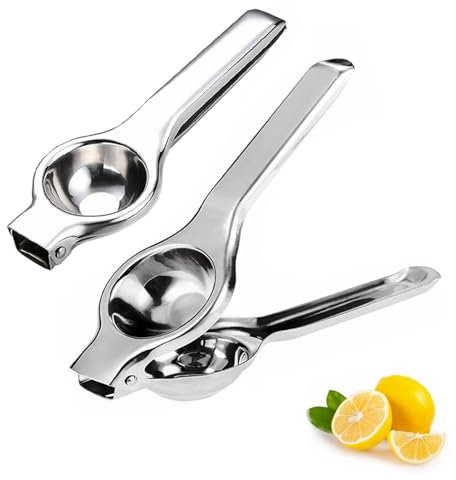 DERJDISF Spremiagrume Manuale Professionale per Bar - Spremiagrumi in Acciaio Inox Sicuro per Alimenti - Squeezer per Lime, Limone e Altri Agrumi