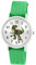 Brecjon Kinder Armbanduhr Jungen Jungenuhr Kids Dinosaurier T Rex Leuchtzeiger 5ATM Wasserdicht Textil Armband grün 5104
