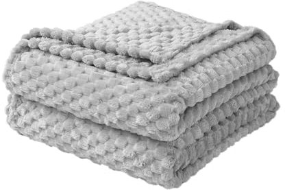 Good Nite Flanelldecke Kuscheldecke Flauschig Sofadecke Tagesdecke für alle Jahreszeiten Herbst Winter Sofaüberwurf Warm und Gemütlich(150x200cm Grau)