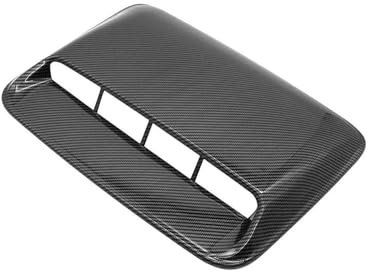 Presa Flusso D'Aria Auto Per Cofano Di Aspirazione Del Flusso D'aria Universale Per Auto Copertura Del Cofano Di Sfiato Nero Lucido 40x28 Cm Prese D'aria Cofano Motore