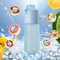 750ml Sport Air Wasserflasche mit 4 6 7 8 Geschmack Pods Trinkflasche BPA Frei, 0 Zucker 0 Kalorien für Fitness Schule (A3, 6 Geschmack Pods)
