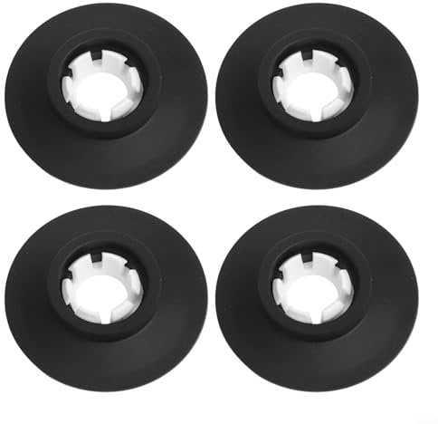 Toilet Flush Valve Seals With Clip, Replacement For Ideal Standard Flush Valves SV01967, SV89067, SV92867(Black-4pcs)