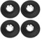 Toilet Flush Valve Seals With Clip, Replacement For Ideal Standard Flush Valves SV01967, SV89067, SV92867(Black-4pcs)