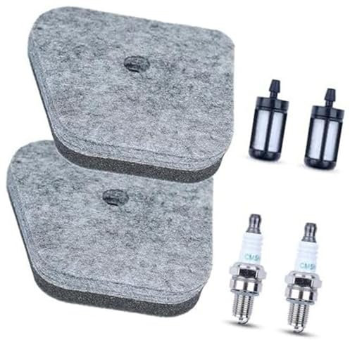 Pexorin Luft-Kraftstofffilter-Zündkerzensatz for STIHL, KM HL HT FC SP 87 FS90 FS100 FS110 FS130 Trimmer-Freischneider, ersetzt 4180 120 1800 Rasenmäher-Zündkerze