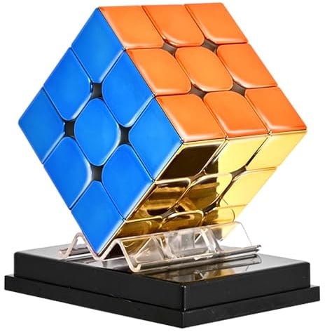 BroMoCube 3x3 Speed Cube, professioneller magnetischer 3x3x3 Zauberwürfel, spiegelnder, glänzender Würfel, Geschenk für Erwachsene und Kinder