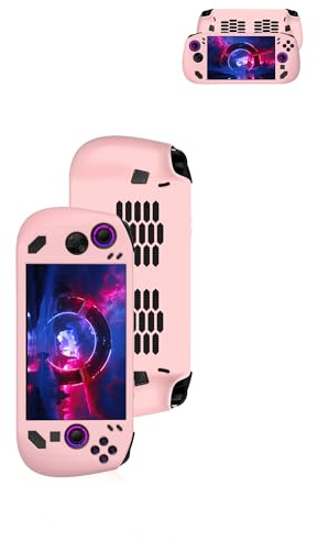 Für Lenovo Legion Go S, Rosa Silikon-Schutzhülle – rutschfeste Soft-Gel-Hülle, präzise Ausschnitte, stoßfest, schlankes Design für Handheld-Spielkonsole