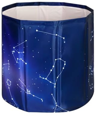 kiss me Baignoire portable pour adultes, 65 x 80 cm, baignoire pliable pour adultes, baignoire glacée et bain chaud, baignoire pliante avec couche d'isolation épaisse, baignoire autoportante pour