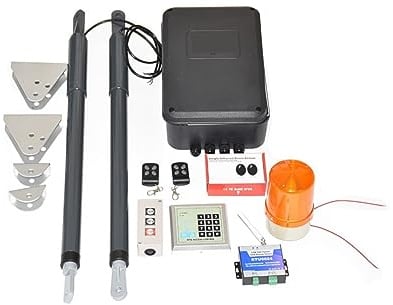 Abridor de puerta automático Motor de puerta eléctrica con de apertura de puerta abatible de 200kg con piezas for actuador lineal de puerta abatible(Kit 5)