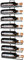 DanDiBo Weinregal Metall Schwarz Wandmontage 4-Wine beliebig erweiterbar 2er Set Flaschenständer Flaschenregal Flaschenhalter (8 Flaschen / 2.STK)