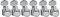 Musiclily Pro 6-in-line 2-pin Gitarren Locking Mechaniken Locking Tuners Set für Fender Strat Tele Style E-Gitarre, Chrom