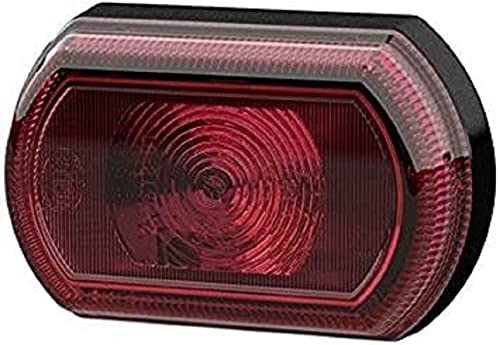HELLA 2SA 013 323-041 Tail Light - Shapeline Tech - LED - 12/24V - Bolted - Lens Colour: Red - Cable: 2100mm - Plug: Blade Terminal Sleeve - Right Rear/Left Rear - Quantity: 1