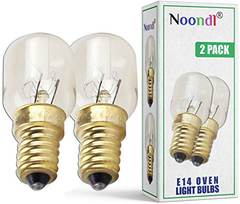 Noondl Lot de 2 ampoules LED E14 pour hotte de cuisinière 25 W Blanc froid E14 Petite vis
