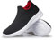 vibdiv Zapatos Planos Caminar Mujer Zapatillas Casual Zapatos Diarios sin Cordones Ligeros Cómodos Negro Blanco Rojo 42