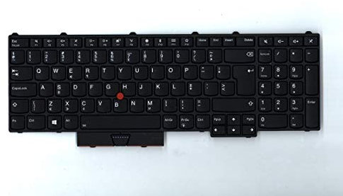 TellusRem ersatztastatur Niederländisch Hintergrundbeleuchtung für Lenovo Thinkpad P51 P71