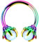 OUFER Body Piercing Horseshoe Earrings Helix Piercing 316L Surgical Steel Helix Earrings Dragon Claws Circular Ring Cartilage Earring Body Piercing rainbow