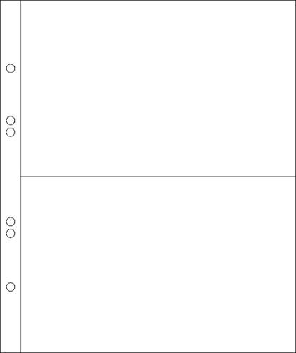 100 Prophila Belege-Hüllen für je 2 Normale Briefe (DIN C6) bis 180 x 115 mm