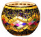 Mosaik Glas Kerzenhalter Vase Stift Halter, Crack Glas Mosaik Teelampenhalter, Romantische Teelampe Kerzenhalter Heimdekoration (A)
