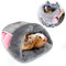 RANYPET Meerschweinchen Bett Kuschelhöhle Warmes Fleece Gemütliche Haus Bettwäsche Schlafkissen Käfig Nest für Kleintier Eichhörnchen Chinchilla Kaninchen Igelkäfig Zubehör
