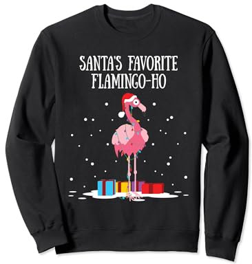 Guirlande lumineuse pour sapin de Noël rose Flamant rose Sweatshirt